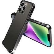 Resim İphone Uyumlu 14 Tpu + Alüminyum Alaşımlı Çerçeve Telefon Kılıfı 