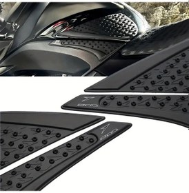 Resim Chuangyinshop Kawasaki Z800 2013 2016 Anti Kaydırmaz Siyah Silikon Gaz Tankı Tutacak Pedleri 