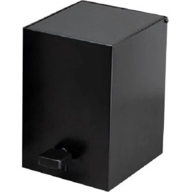 Resim System Banyo Aksesuarları Pedallı Kare Çöp Kovası 3 Lt Siyah 262x245x180 mm 