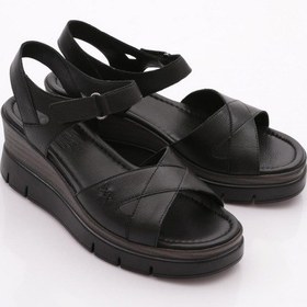 Resim Dgn 23740-23740 Kadin Kalin Taban Sandalet Siyah 