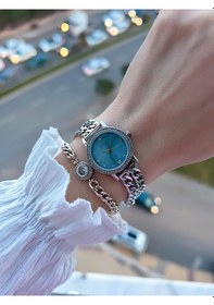 Resim Ferrucci Küçük Vintage Kasa Çelik Kordon 2 Yıl Garantili 3 Atm Kadın Kol Saati+bileklik Fy.03615.3 Gümüş 