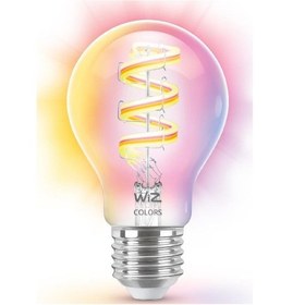 Resim Wiz Rgb Filament Şeffaf 40w A60 E27 Akıllı Ampul Renkli 