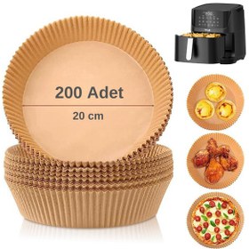 Resim Yui Xiaomi Philips Arzum Tefal Kumtel Uyumlu 20 CM Hava Fritözü Airfryer Pişirme Kağıdı Yui