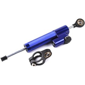 Resim Sones Motosiklet Gidonu Evrensel Amortisör Yönü Amortisör Direksiyon Sabitleyici Amortisör Aksesuarları Mavi 