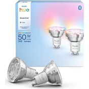 Resim Philips Hue Essential 4.7W GU10 345 Lümen Renkli Akıllı Spot Ampul - 2'li Eko Paket 