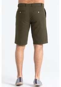 Resim Ege Gabardin Erkek Şort Haki Hk-Haki 
