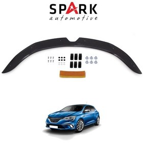 Resim Renault Megane 4 2016- Yılı Ve Sonrası Uyumlu Kaput Rüzgarlığı 4mm Siyah 
