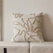 Resim 1 adet Bohemian Fasulye Modern Geometrik Çizgili Chenille Atma Yastık Kılıfı, Yumuşak ve Rahat Etnik Tarzı Yastık Kılıfı, Ev Kanepe Patio Mobilya Banka Kanepe Veranda Dekorasyonu için Uygun, Yastık Çekirdeği Dahil Değildir 