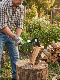 Resim Ferrino Siyah Çelik Mini Saplı Balta 600 Gr 