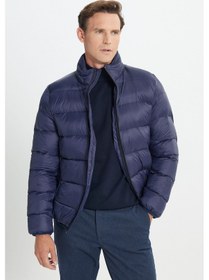 Resim Ac&Co / Altınyıldız Classics Erkek Lacı Standart Fit Soğuk Geçirmez Casual Mont Lacı Lacivert 