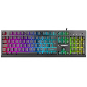 Resim Rampage Miracle K2 Siyah USB RGB Aydınlatmalı Q Gaming Oyuncu Klavyesi 