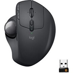 Resim Logitech Mx Ergo Graphite Siyah Kablosuz Mouse 