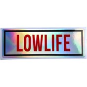 Resim HMNL LOWLIFE KIRMIZI HOLOGRAM STİCKER 14X5 CM 