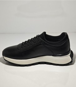 Resim Voyager M294-1 Siyah Erkek Günlük Deri Comfort Casual Ayakkabı Siyah 