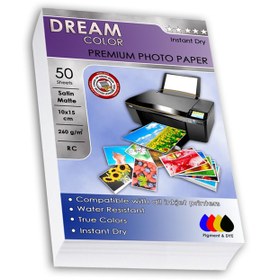 Resim dreamcolor Epson L3151 Saten Mat Fotoğraf Kağıdı 10x15, 260 Gr, 50 Yaprak 