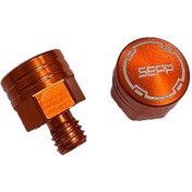 Resim Universal 6 Mm Turuncu Vida Tapası - Ayna Delik Tıkacı - Ayna Vidası Siyah 