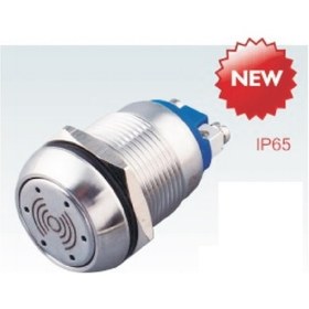 Resim 19Mm Metal Ledli Buzzer 24V 2P Ip65 Kırmızı 