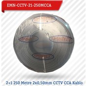 Resim Emnıyet 2+1 250 Metre 2X0,50Mm Cctv Cca Kablo Emn-Cctv-21-250Mcc 