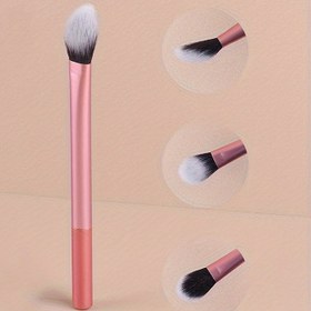 Resim 1pc Minimalist Kontür Fırça, Makyaj Uygulaması için Oval Fırça, Naylon Tüy, Kokusuz, Tüm Cilt Tipleri, Dayanıklı Naylon Sap 