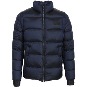 Resim Erkek Lacivert Termo Dolumlu Two Tone Rüzgar Ve Su Itici Slim Fit Mont Ncs Jeans 4990-Lacivert 