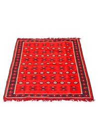 Resim Etnik Motifli Otantik Dekoratif Kilim Desenli Halı 120cmx180cm M1 Kırmızı 
