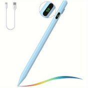 Resim Şarj Edilebilir Manyetik Stilüs Kalem: iPad için Evrensel Hassasiyet Geliştirilmiş Yazma ve Çizim Deneyimi, iPad, iPhone, Tabletler İçin - Çok Yönlü Dijital Araç Taşınabilir ve Dayanıklı 