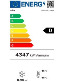 Resim Uğur UDD 440 DTKLB 353 LT Dikey Muhafaza Dolabı 