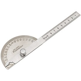 Resim Springsun Stahl Açı Ölçer 0-180 Ayarlanabilir Yarım Çember Gradasyonlu 10cm Kompakt Gereç - Profesyonel Ve Dıy Kullanıma Uygun 