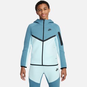 Resim Nike Sportswear Smooth Tech Fleece Full-Zip Hooded Çocuk Ceket 