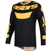 Resim Alpinestars Racer Riway Off-road Motosiklet Jerseyi Sarı Siyah 
