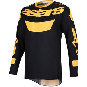 Resim Alpinestars Racer Riway Off-road Motosiklet Jerseyi Sarı Siyah 