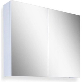 Resim Teta Home Tokyo 65cm Mdf Banyo Üst Aynalı Dolap Beyaz Beyaz 