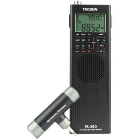 Resim Tecsun PL-360 Portatif Radyo Siyah FM AM SW MW LW 