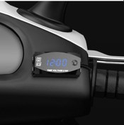 Resim Motosiklet Çok Fonksiyonlu 2'si 1 Arada Dijital Ekran Voltmetre + Elektronik Saat, 6-30v Ip67 Açık Mavi 