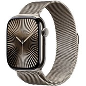 Resim Watch Series 10 GPS + Cellular 46mm Natürel Titanyum Kasa ve Natürel Milano Loop - M/L Apple