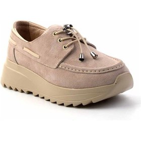 Resim Bej Leather Kadın Loafer Ayakkabı K01809047002 Diğer 