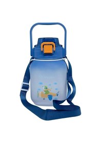 Resim Vagonlife Vgn2275-t Mavi 1100ml Çocuk Pipetli/Pipetsiz Kullanım Su Matarası - Askılı 