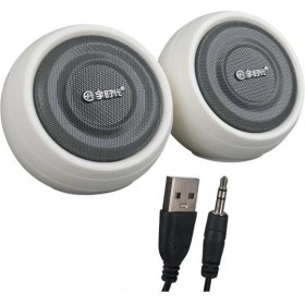 Resim Magicvoice MV-24845 1+1 USB Aux Oval Multımedia Ses Sistemi Speaker - Hoparlör 2X3WATT 