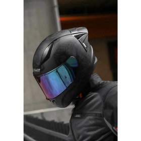Resim LS2 Rapıd 2 Race Takaroa Mat Siyah Kask + Spoiler M Beden Polikarbon Malzeme ile Gelişmiş Konfor 