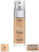 Resim L'oréal paris true match bakım yapan fondöten 3d golden beige 