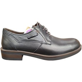 Resim Forelli Mario Klasik Deri Oxford Erkek Ayakkabı Siyah 