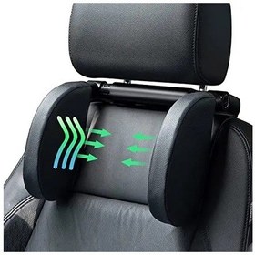 Resim Arabalar İçin Rahat Hafızalı Kafalık, Stres Giderici İçin Siyah 