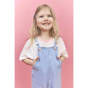 Resim DeFacto Cinnamoroll Oversize Penye Tişört Kız Bebek H0678A526SM 