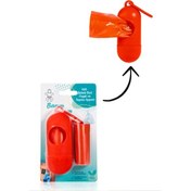 Resim Bamm Bamm Çanta Boy Kirli Bebek Bezi Çöp Poşeti ve Taşıma Çantası (Kırmızı) 