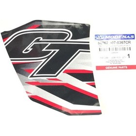 Resim Modenas Gt135 Dış Dizlik Gt Etiketi Kırmızı Sol 
