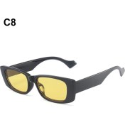 Resim Xifu Shop C C8 Küçük Dikdörtgen Moda Renkli Kare Retro UV400 Plaj Gözlüğü (Yurt Dışından) 