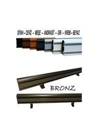 Resim Perdemix Dekoratif Perde Ray Kornişi Alüminyum 2 Kanallı 