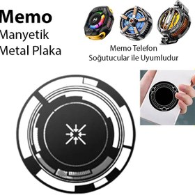 Resim Memo Manyetik Metal Halka - Memo Telefon Soğutucu Uyumlu CX07-CX08 ve Manyetik Tüm modeller 
