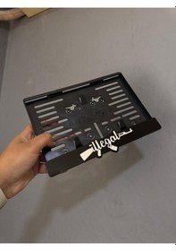 Resim 3d İllegal Motor Pleksi Plakalık 