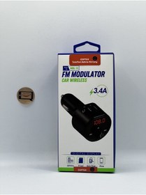 Resim Ceptex Araç Müzik Çalar Fm Transmitter Modulator Oto Araba Çakmaklık Bluetooth Usb Mdl-13 